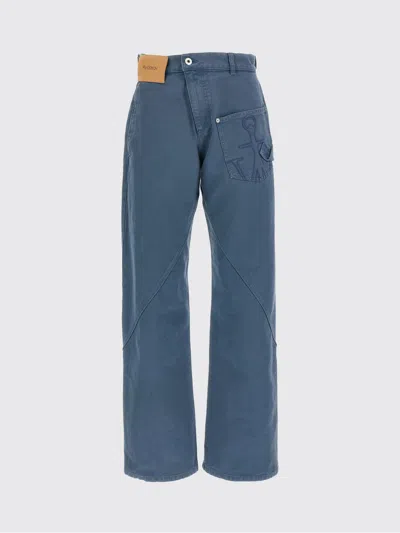 JW ANDERSON PANTS JW ANDERSON WOMAN COLOR BLUE,H78863009