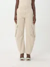 JW ANDERSON PANTS JW ANDERSON WOMAN COLOR YELLOW CREAM,F48598090