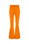 Jw Anderson Bootcut Leather Trousers In Orange
