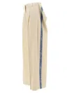 Jw Anderson Logo Band Panel Pants In White