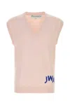 Jw Anderson Pastel Pink Cotton Blend Vest