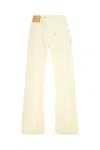 Jw Anderson Twisted Workwear Jeans In Yellow
