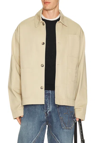 Jw Anderson Patch Pocket Jacket In Neutral