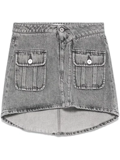 JW ANDERSON PATCH-POCKET MINI SKIRT