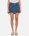 Jw Anderson Patch Pocket Mini Skirt In Sky Blue