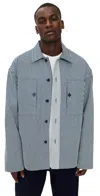Jw Anderson Striped Pattern Front Pockets Long Sleeves Jacket In Multi