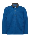 Jw Anderson Long Sleeve Polo Shirt With Patch Pocket In Blue