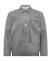 Jw Anderson Patch Pocket Rugby Shirt In Gray