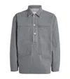 Jw Anderson Patch Pocket Rugby Shirt In Gray