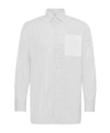 Jw Anderson Contrast Patch Pocket Shirt In White