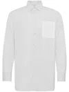 Jw Anderson Contrast Patch Pocket Shirt In White