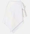 Jw Anderson Cotton Skirt With Patchwork Striped Layers In White