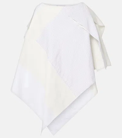 JW ANDERSON PATCHWORK COTTON MIDI SKIRT