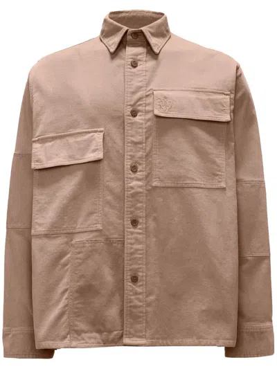 JW ANDERSON PATCHWORK-DESIGN COTTON SHIRT
