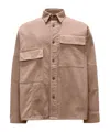 Jw Anderson Patchwork Overshirt In Brown