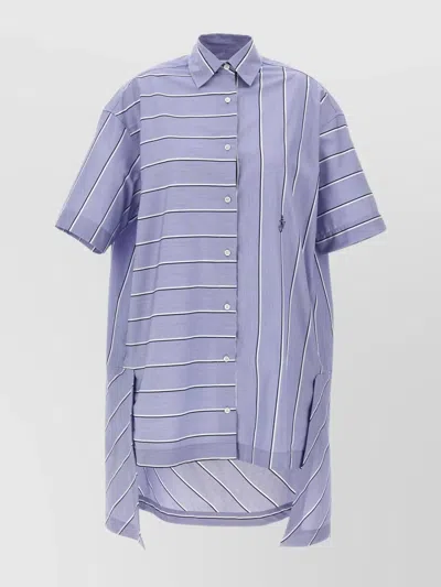 JW ANDERSON PATCHWORK DRESS WITH STRIPED PATTERN