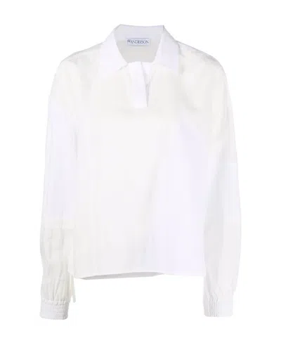 Jw Anderson Patchwork Polo Collar Blouse