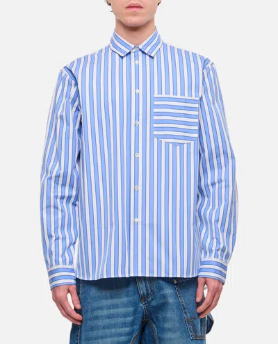 Jw Anderson Patchwork Shirt In Clear Blue