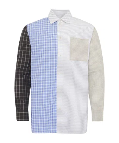 JW ANDERSON JW ANDERSON PATCHWORK LONG SLEEVED SHIRT