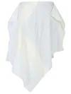 Jw Anderson Cotton Skirt With Patchwork Striped Layers In Grey