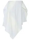 Jw Anderson Cotton Skirt With Patchwork Striped Layers In Grey