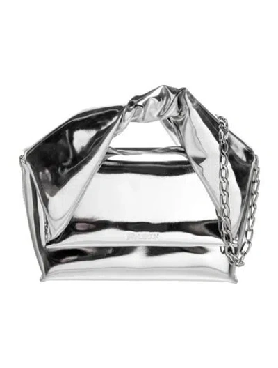 Pre-owned Jw Anderson Patent Leather Top Handle Bag In Metallic