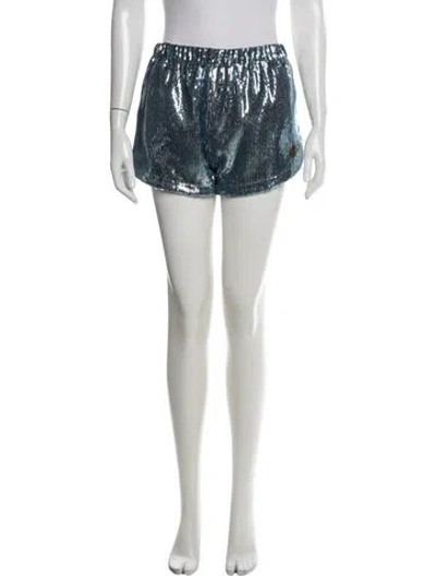 Pre-owned Jw Anderson Patterned Mini Shorts W/ Tags In Blue