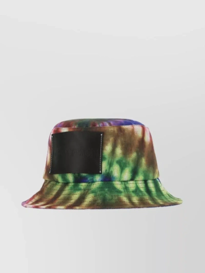 Jw Anderson Tie-dye Logo Bucket Hat In Multicoloured