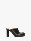 Jw Anderson Black Paw Leather Mules In Black