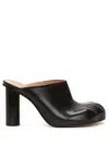 Jw Anderson J. W. Anderson Black Nappa Leather Paw Mules In Black
