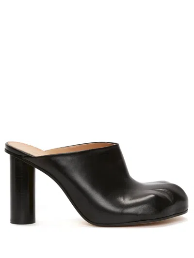 Jw Anderson J. W. Anderson Black Nappa Leather Paw Mules