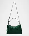 Jw Anderson Penny Loafer Leather Crossbody Bag In Green