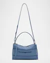 Jw Anderson Penny Loafer Leather Crossbody Bag In Blue