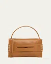 Jw Anderson Penny Loafer Leather Crossbody Bag In Tan