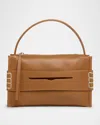 Jw Anderson Penny Loafer Leather Crossbody Bag In Tan