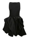 Jw Anderson Peplum Mini Dress In Black