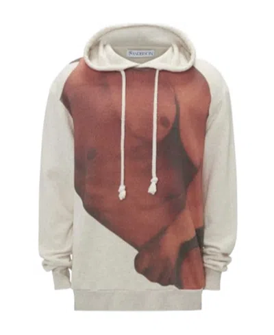 Jw Anderson Photograph-print Cotton Hoodie In White