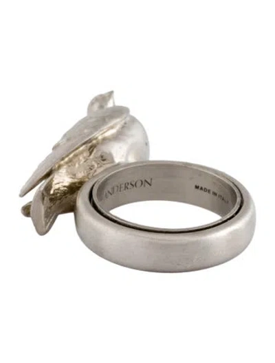 Pre-owned Jw Anderson Pigeon Cocktail Ring In Multi