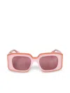 Jw Anderson Bumper Sunglasses In Pink