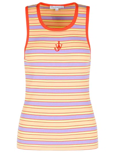 JW ANDERSON PINK COTTON TANK TOP