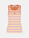 Jw Anderson Pink Cotton Tank Top In Pink