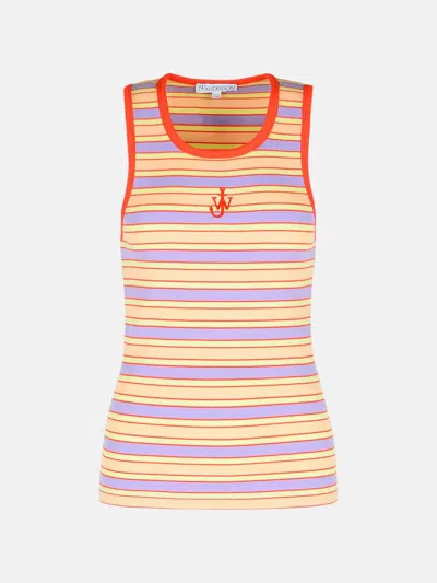 Jw Anderson Pink Cotton Tank Top
