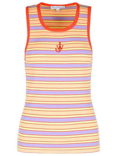 JW ANDERSON JW ANDERSON PINK COTTON TANK TOP