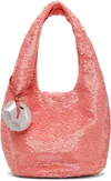 Jw Anderson Pink Mini Sequin Shopper Bag In 340 Bubblegum