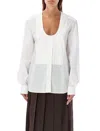 JW ANDERSON JW ANDERSON PINTUCK BIB SHIRT