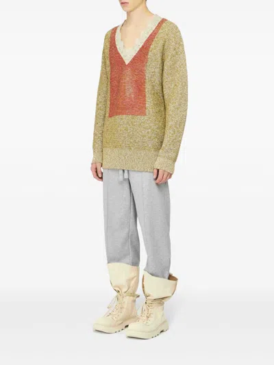 Jw Anderson Pintuck Track Pants In Grey