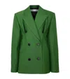 Jw Anderson Tailored Viscose Double Breast Blazer In Green