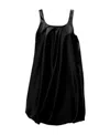 Jw Anderson Plated Balloon Minidress In Black