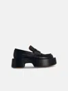 Jw Anderson 'platform' Black Leather Loafers In Black