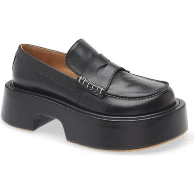 Jw Anderson Platform Loafer In Black